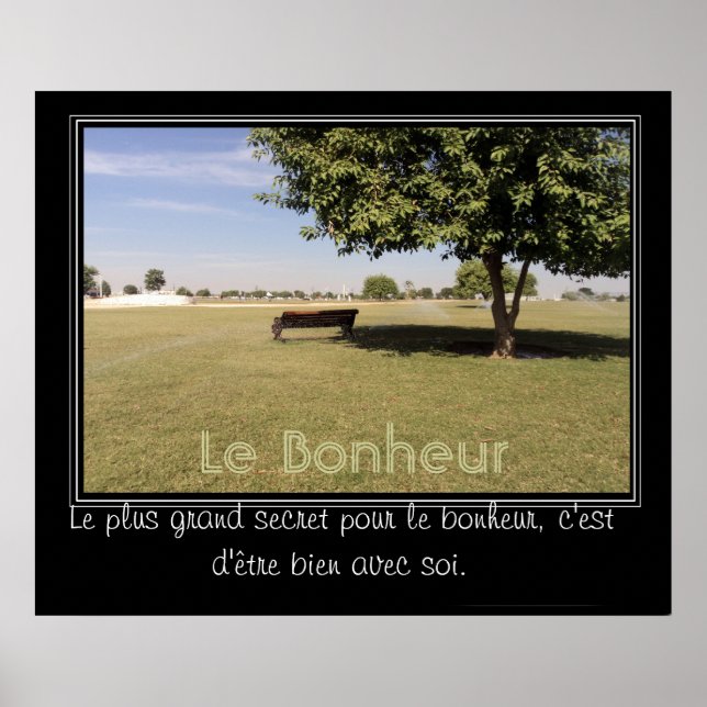 Beau jour dans le parc poster (Vorne)