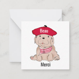 Beau Merci Mitteilungskarten 2.5x2.5