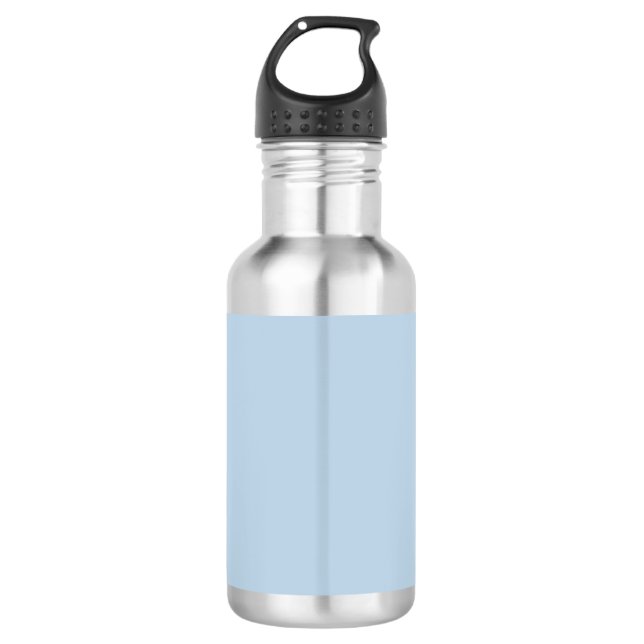 Beaublau (Vollfarbe) Edelstahlflasche (Vorderseite)