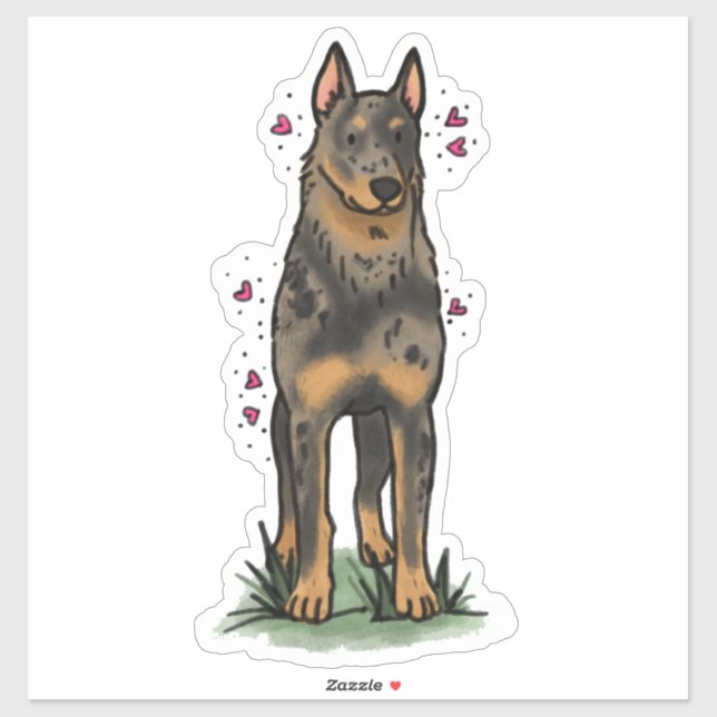 Beauceron - Arbeitsplatz Auto Aufkleber (Blatt)