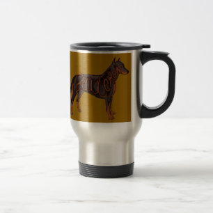 Beauceron Dog Art Reisebecher