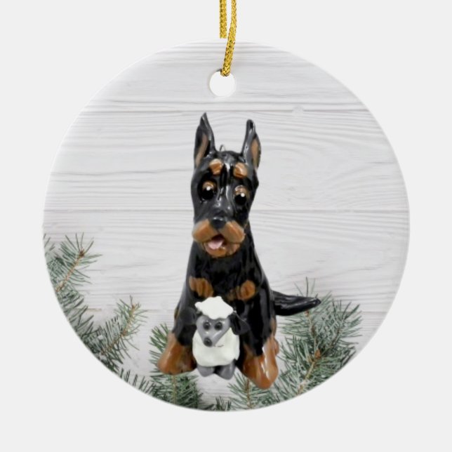 Beauceron Dog Weihnachtsschmuck (Vorne)
