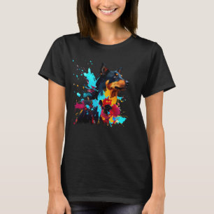 Beauceron farbenfrohe Bilder, Abstrakte Kunst T-Shirt