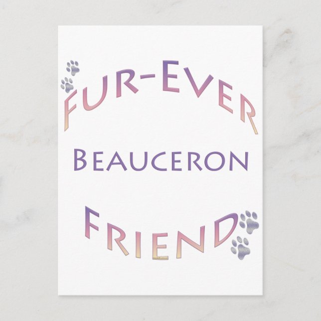 Beauceron Furever Postkarte (Vorderseite)