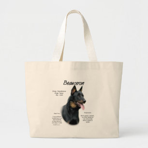 Beauceron Geschichtsentwurf Jumbo Stoffbeutel