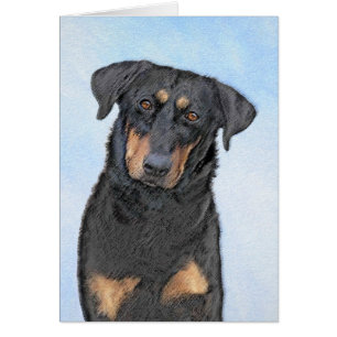Beauceron Malerei - Niedliche Original Hunde Kunst
