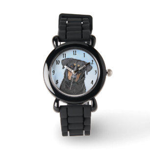 Beauceron Malerei - Niedliche Original Hunde Kunst Armbanduhr