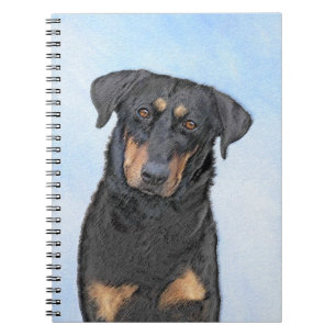 Beauceron Malerei - Niedliche Original Hunde Kunst Notizblock