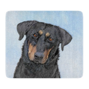 Beauceron Malerei - Niedliche Original Hunde Kunst Schneidebrett