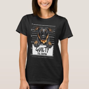 Beauceron-Mugshot schuldig Hund T-Shirt