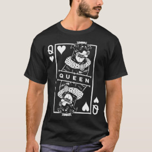 Beauceron Queen of Hearts Dog Pop T-Shirt