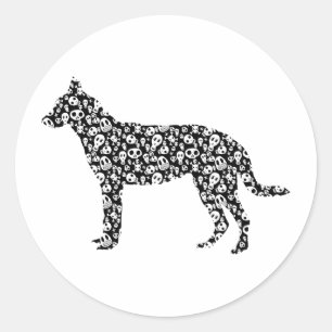 Beauceron Runder Aufkleber