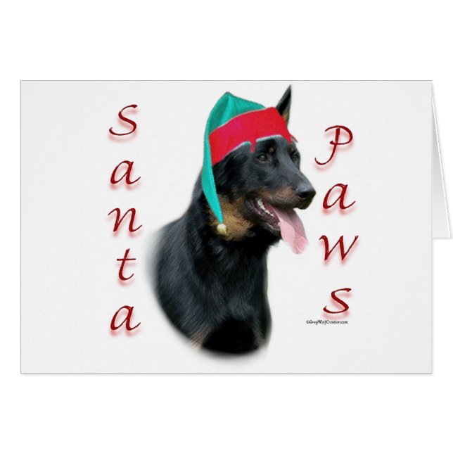 Beauceron Santa Paws (Vorderseite (Horizontal))
