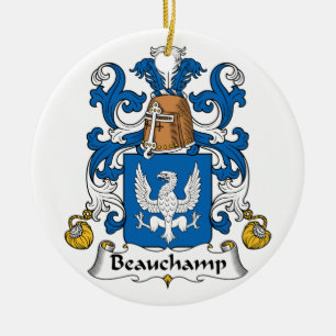 Beauchamp Familienwappen Keramik Ornament