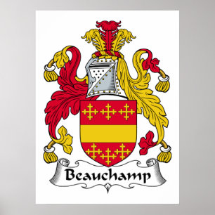 Beauchamp-Familienwappen Poster