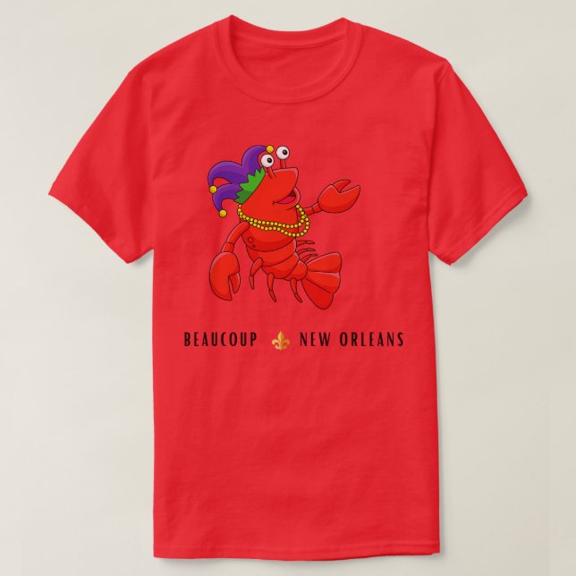 Beaucoup New Orleans Crawfish TShirt (Design vorne)