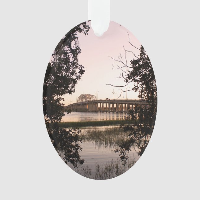 Beaufort Bridge Woods Memorial Oval Ornament (Vorderseite)