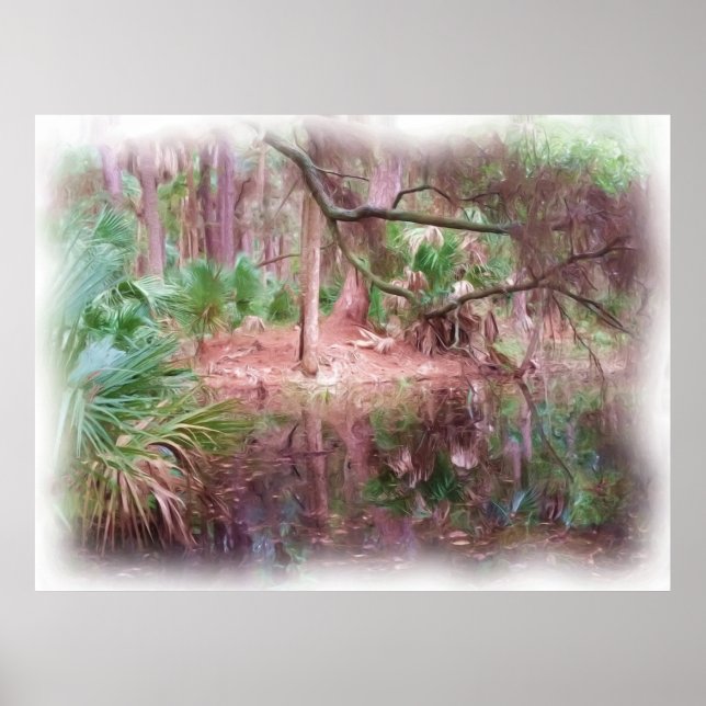 Beaufort by Beach Ölgemälde Digitale Kunst Poster (Vorne)