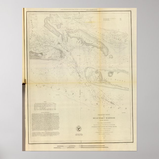 Beaufort Harbour, NC Poster (Vorne)