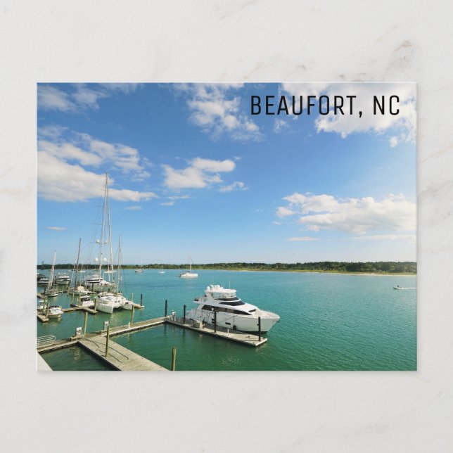 Beaufort North Carolina Foto Postkarte (Vorderseite)