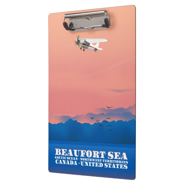 Beaufort Sea Canada USA Reiseplakat Klemmbrett (Links)