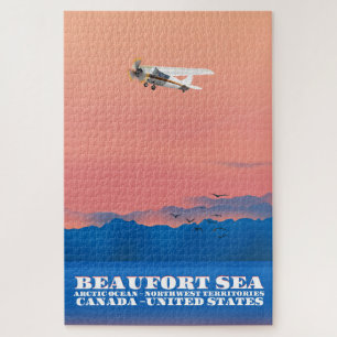 Beaufort Sea Canada USA Reiseplakat Puzzle