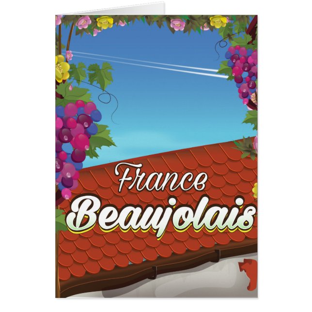 Beaujolais Frankreich Reiseplakat (Vorne)