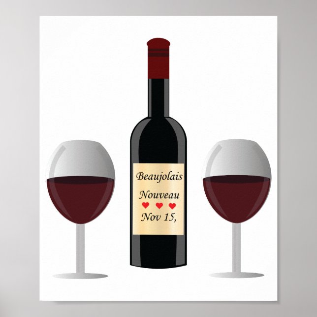 Beaujolais Nouveau Day. Emar Design Poster (Vorne)