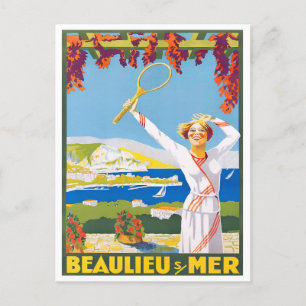 Beaulieu Frankreich Vintage-Reise Postkarte