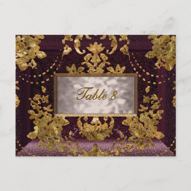 Beaumanoir Paige Viktorianische Tischnummer Card (Vorderseite)