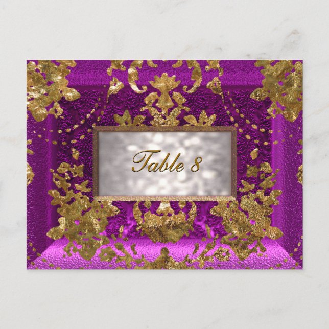 Beaumanoir Perier Viktorianische Tischnummer Karte (Vorderseite)