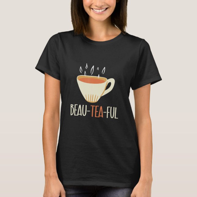 Beauteaful Chai Drinkers Tea  Chai Tea Party Graph T-Shirt (Vorderseite)