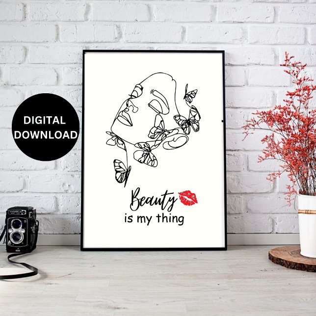 Beautician Beauty Salon Wall Art, Make up Artist Poster (Von Creator hochgeladen)