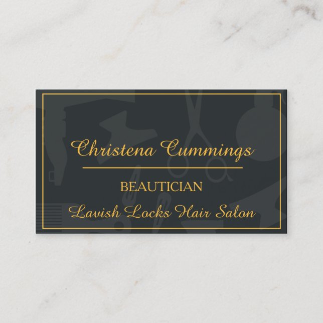 Beautician Business Card Visitenkarte (Vorderseite)