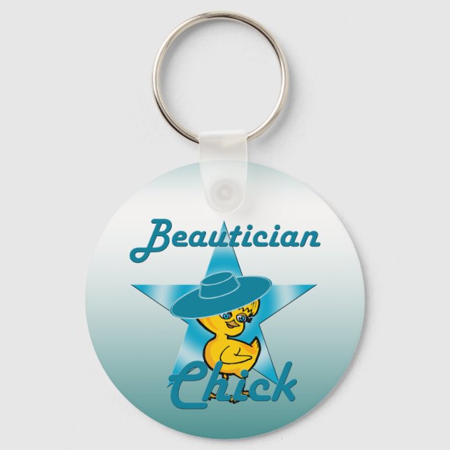Beautician Chick #7 Schlüsselanhänger (Vorderseite)