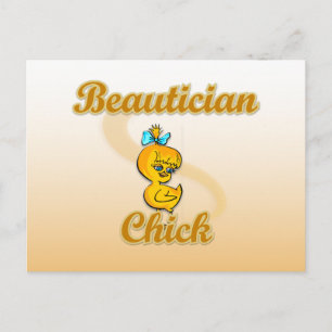 Beautician Chick Postkarte