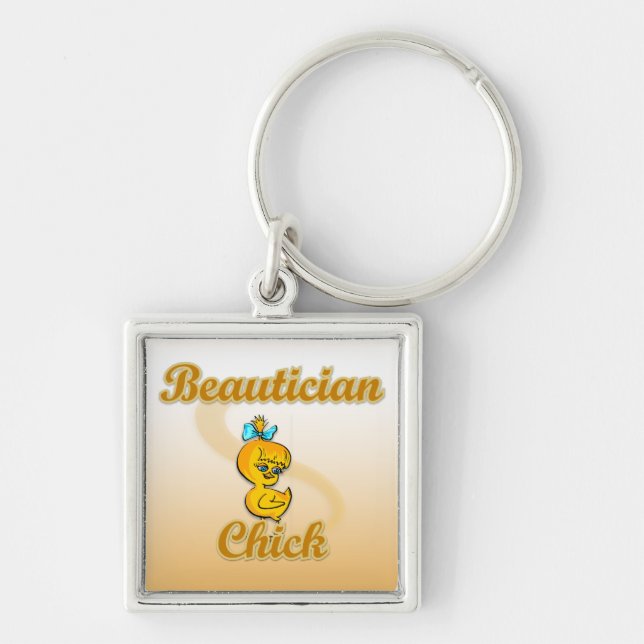 Beautician Chick Schlüsselanhänger (Vorne)