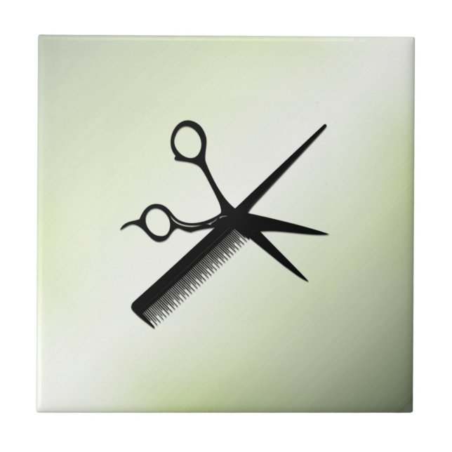Beautician Design Apple Green Fliese (Vorderseite)