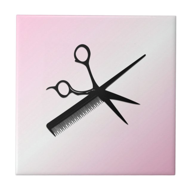 Beautician Design Pink Fliese (Vorderseite)