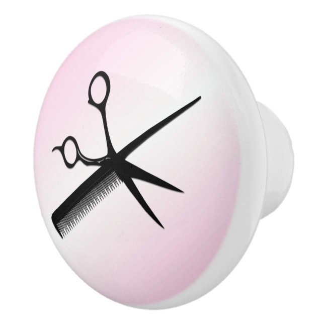 Beautician Design Pink Keramikknauf (Rechts)
