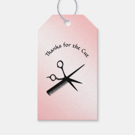 Beautician Design Pink Vielen Dank Geschenkanhänger