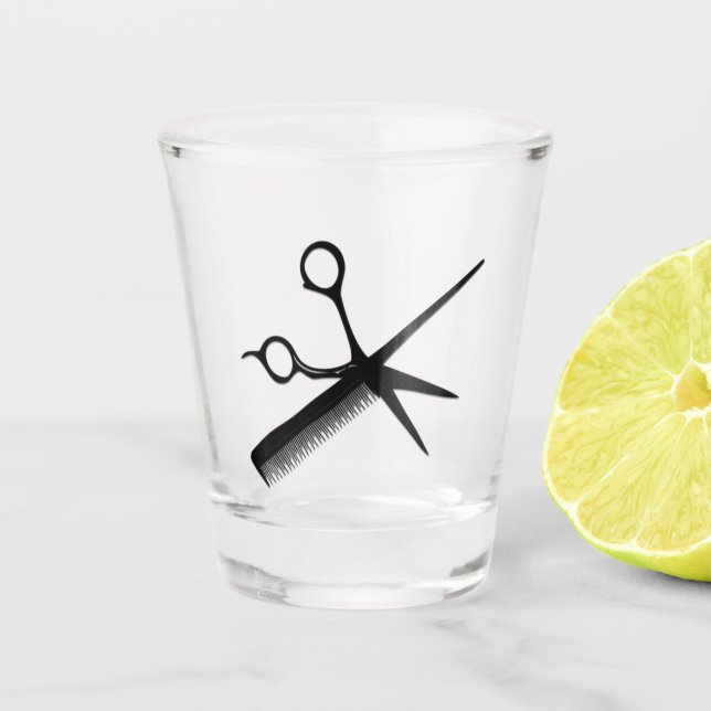 Beautician Design Schnapsglas (Vorderseite)