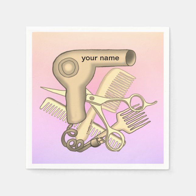 Beautician napkins serviette (Vorderseite)