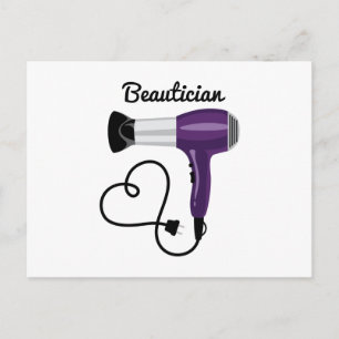 Beautician Postkarte