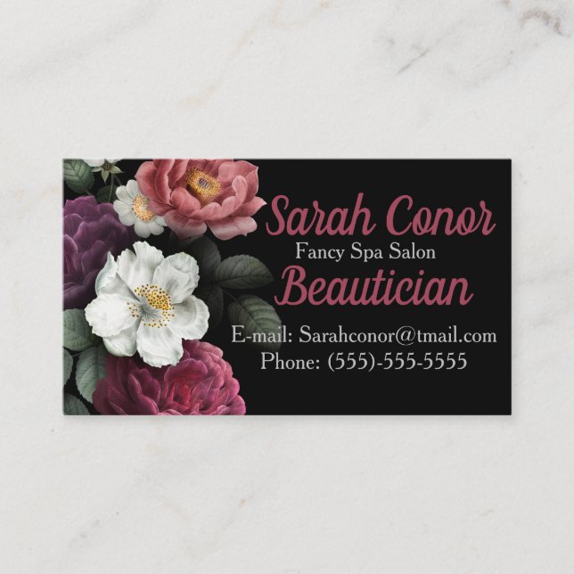 Beautician Visitenkarte (Vorderseite)
