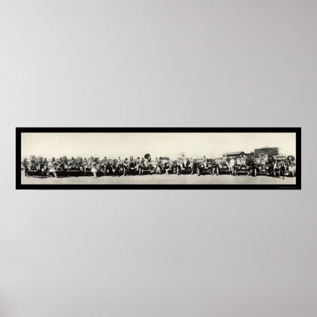Beauties & Auto Siegel Beach, CA Foto 1917 Poster (Vorne)