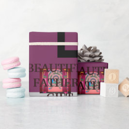 BEAUTIFL VATER GIFT_LETTER_PUPLER_BLACK_GRAY_ GESCHENKPAPIER