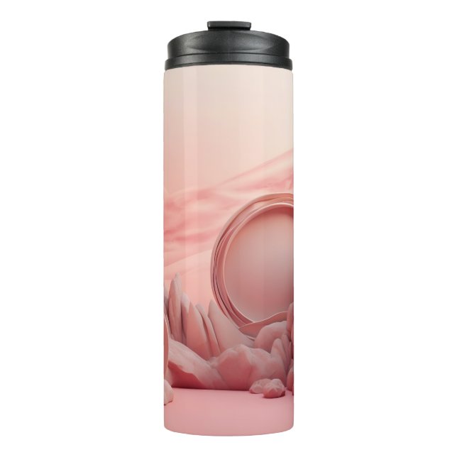 Beautiful 3D Abstrakt Boho Thermosbecher (Vorderseite)