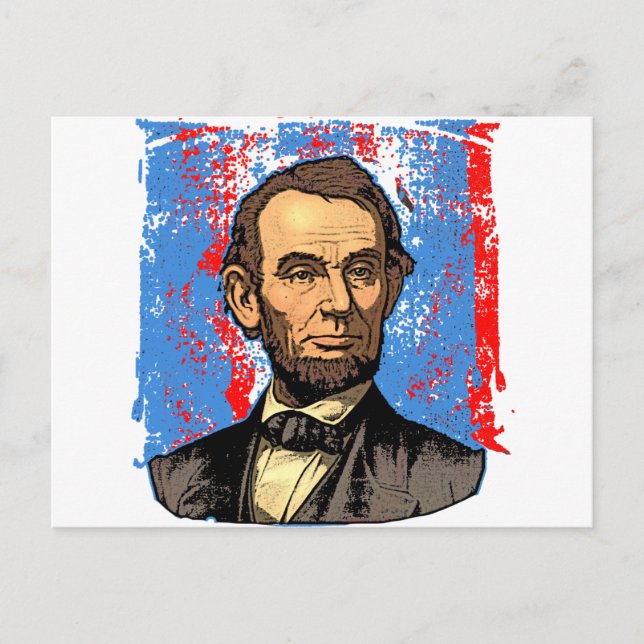 Beautiful Abraham Lincoln Portrait Postkarte (Vorderseite)