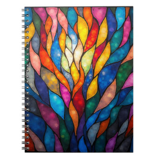 Beautiful abstract colorful notebook. notizblock